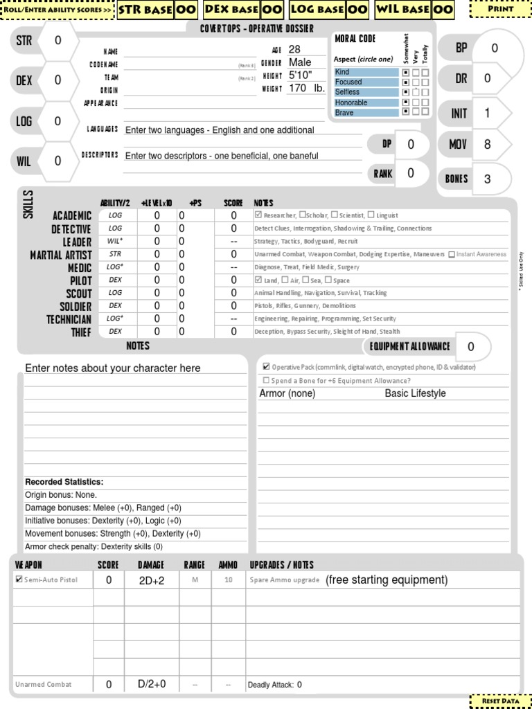 Operative Dossier | PDF
