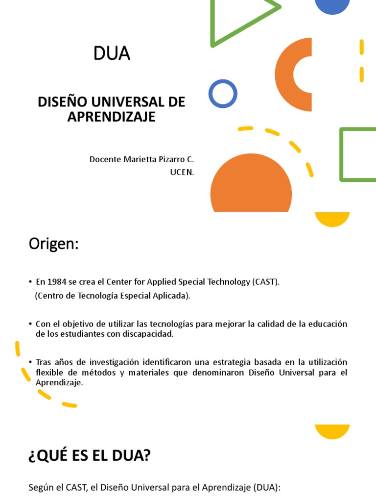 Qué Es El Dua 1 Pdf Aprendizaje Plan De Estudios