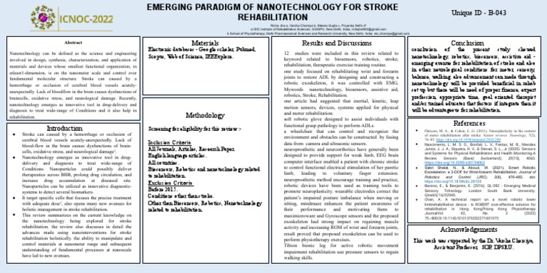 Icnoc 2022 Poster Presentation Template Pdf Physical Therapy Stroke