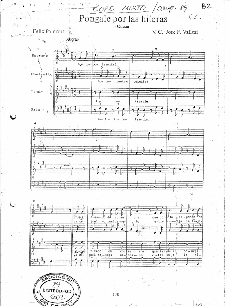 Póngale Por Las Hileras | PDF