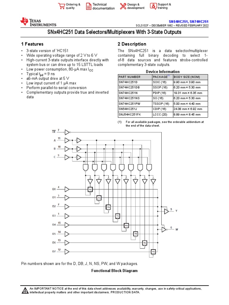 Datasheet Digital 74hc | PDF | Computer Engineering | Electronic ...