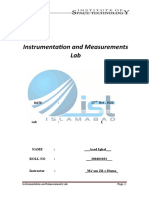 Instrumentation and Measurements Lab Report