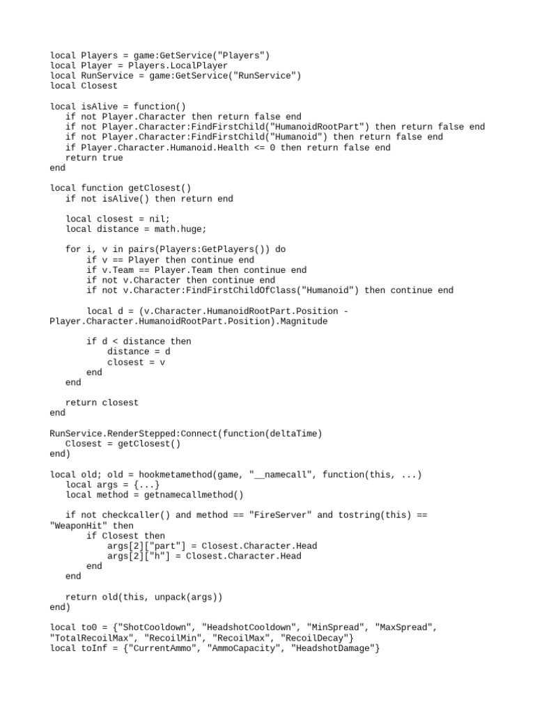 Flag Wars Script for Aimbot and Mods | PDF | Teaching Methods & Materials