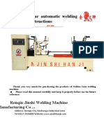 Horizontal Welding Machine Operation Manual (English)