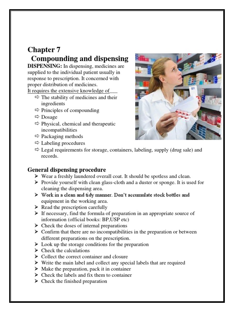 Compounding and Dispensing Procedures | PDF | Distillation ...