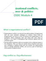 Organizational Conflicts, Power & Politics OSDC Module 4