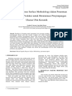 Penggunaan Response Surface Methodology