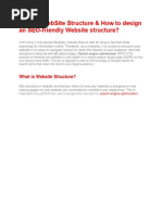 What Is WebSite Structure