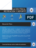 Educación Física, Recreación y Deporte