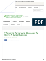 7 Powerful Turnaround Strategies To Revive A Dying Business