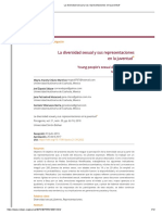 La Diversidad Sexual y Sus Representaciones en La Juventud