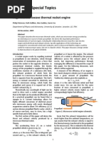 Journal of Special Topics: S1 - 5 The Microwave Thermal Rocket Engine