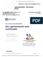 Gmail - Confirmação de Agendamento - Bronstein Medicina Diagnóstica