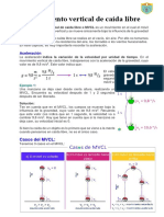 FICHA Movimiento Vertical de Caída Libre