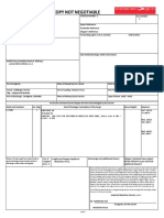 Shipping Bill of Lading for Plumbing Sinks