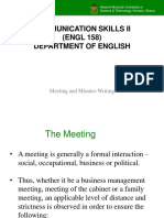 ENGL 158_7-Meeting and Minutes Writing