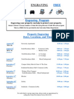 Fall 2011 TAMU PD CPU Engraving Schedule