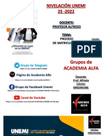 Academia Alfa - Matricula Nivelación Unemi