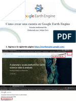 Cómo Crear Una Cuenta en Google Earth Engine: Escuela Ambiental Gis Elaborado Por: Felipe Toro