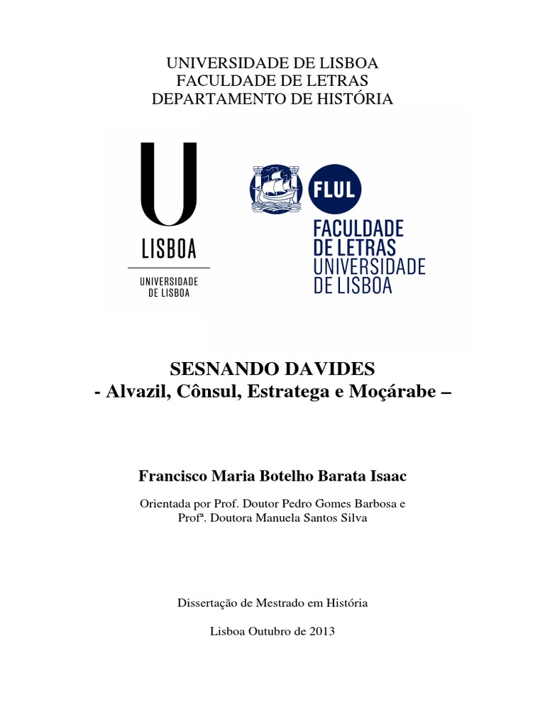 Dissertação Sesnando Davides PDF Al Andalus Península Ibérica