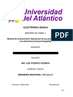 Tarea 1. Historia de La Electrónica y Aport de Los Princip Fisicos