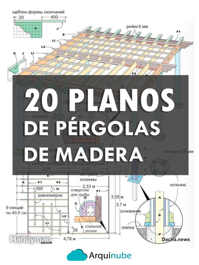 20 Planos de Pergolas de Madera PDF