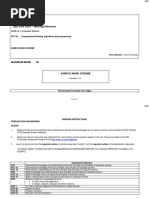 Specimen MS - Paper 2 OCR Computer Science GCSE