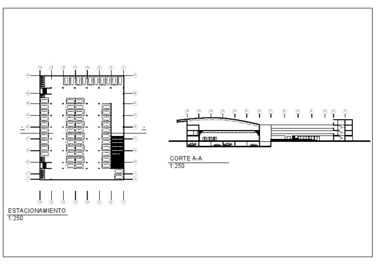 Corte de Estacionamiento Subterráneo | PDF