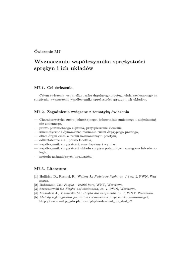 Cwiczenie M7 | PDF