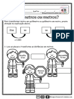 Quilometros Ou Metros@Sosprofessoratividades