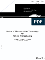 Status of Mechanization Technology For Tomato Transplanting