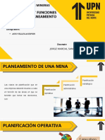 Organización y Funciones Del Área de Planeamiento en Una Mina