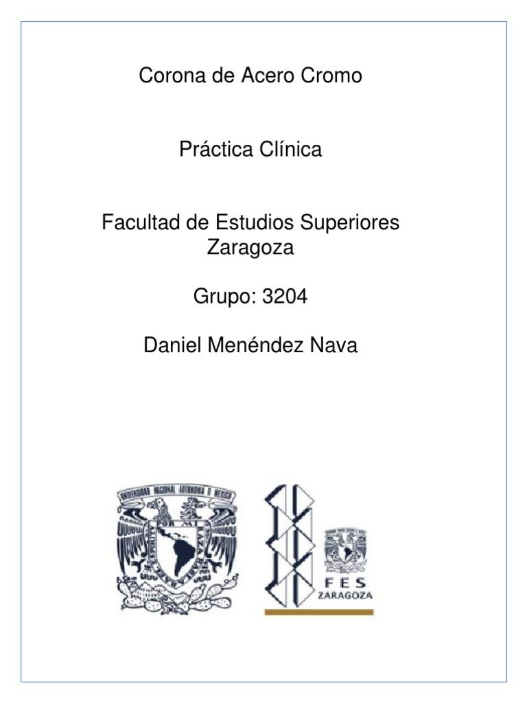 Coronas de Acero Cromo: Guía Clínica | PDF | Odontología | Ramas de ...
