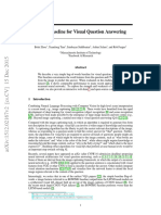 Simple Baseline For Visual Question Answering