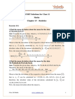 Class 11 - Maths - Statistics