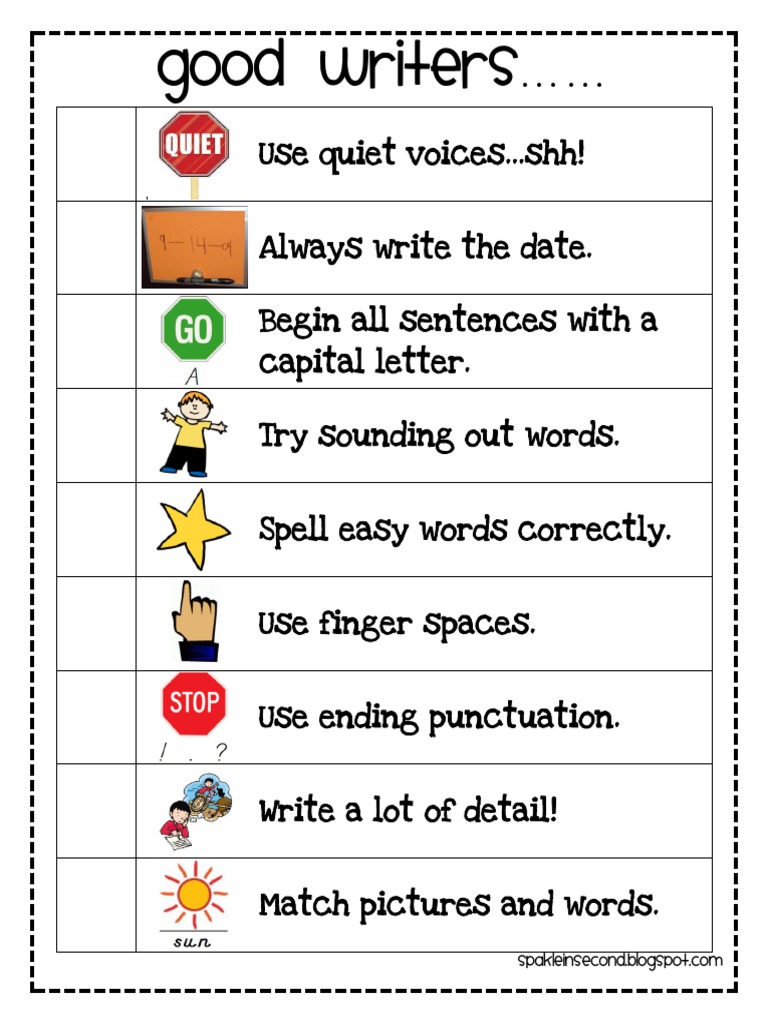 Good Writers Checklist PDF