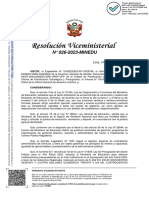 R.VM. Nº 026-2023-MINEDU - Disposiciones para la contratación en las UGEL bajo el régimen CAS para el año 2023