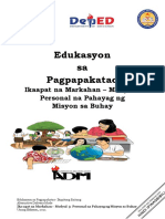 EsP7-Q4M3-Personal Na Pahayag NG Misyon Sa Buhay (PPMB)