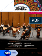 Juárez - Programa de Mano - Bach Consort - Light