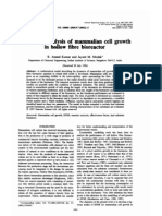 Transient Analysis of Mammalian Cell Growth in HFMB - Kumar