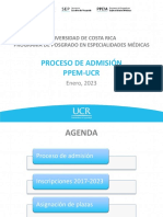 Proceso de Admisioìn PPEM-UCR - Enero 2023