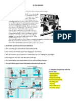 Airport Activities Vocabulary