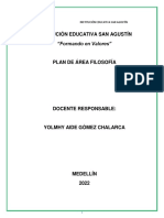 Plan de Area Filosofia 2022