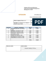 Cotización $ Clínica CCCT 0109122020