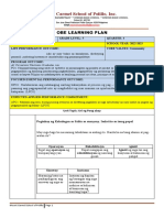 Learning Plan Filipino 5 Week 14