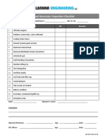 F-030-Diesel Generator Inspection Checklist