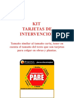 Kit Tarjetas de Intervencion UEPs f21