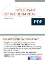 Pembuatan Curriculum Vitae