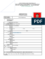 Form Lamaran Kerja GBT