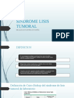 Sindrome Lisis Tumoral